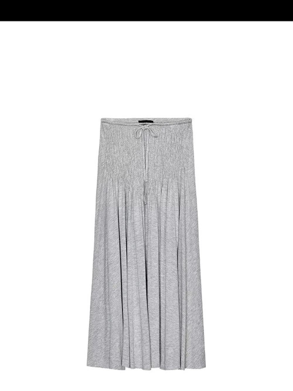 Zara Ruffled Midi Skirt Gray Medium